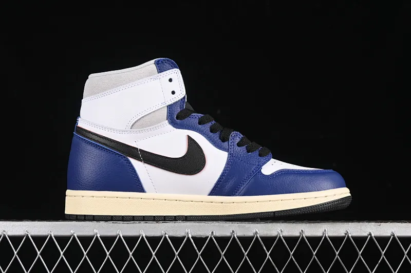 All categories Air Jordan Jordan series basketball shoes Air Jordan 1 High Air Jordan 1 Retro High "White Deep Royal Blue" AJ1 Joe 1 navy white and blue high-top basketball shoes DZ5485-100